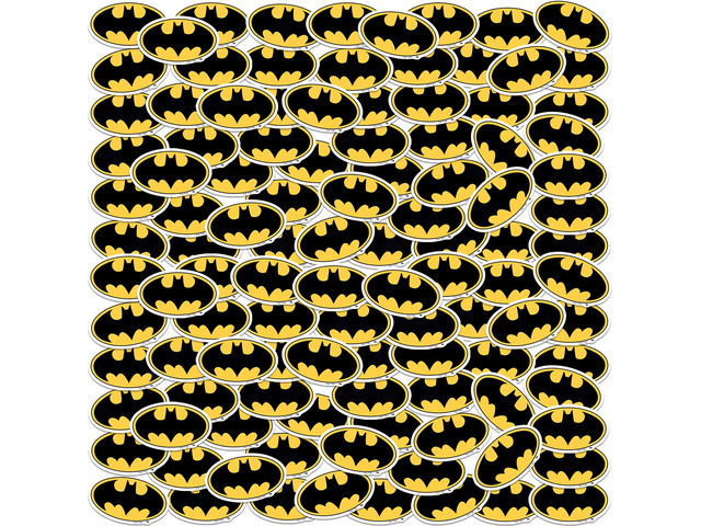 Batman Bat Logo 100 Vinyl Stickers Waterproof Die-Cut Decals Laptop Car