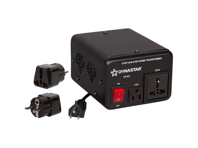 Dynastar Step Up & Step Down Voltage Converter and Transformer, 110-220 to 220-240 Volts; Heavy Duty, Extra Durable Coil, 5-Year-, 500 Watts