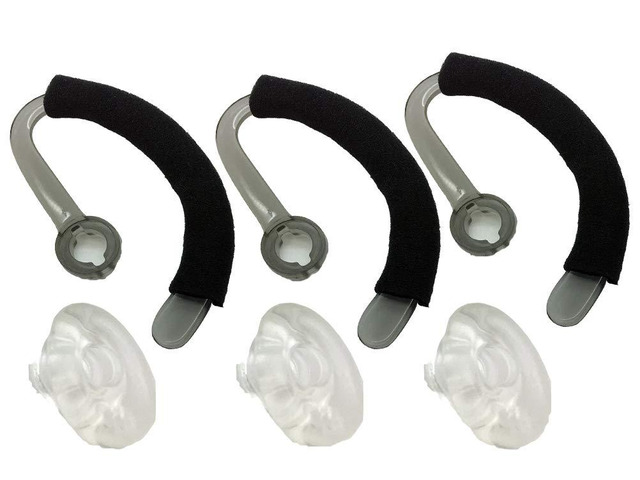 Premium Replacement Earbuds Ear Tips + Ear Hook Loops + Foam Spare + Earpads Fit Kit for Plantronics CS540 Savi W440 W740 W745 WH500 EarLoops...