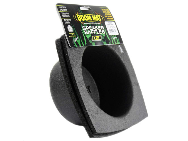DEI 050331 Boom Mat Speaker Baffles, 6.5' Round Slim (Pack of 2) Boom Mat, Closed-cell Polyethylene, Watertight Seal, Reduces Panel Resonance &...