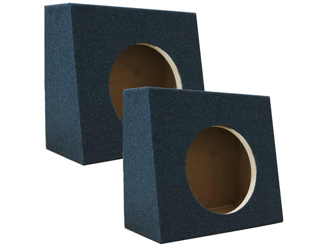 2X Single Ported Angle 12 Inches Truck Subwoofer Box Enclosure with Thick Heavy Duty MDF - 12' Inches Woofer (2 Pieces)