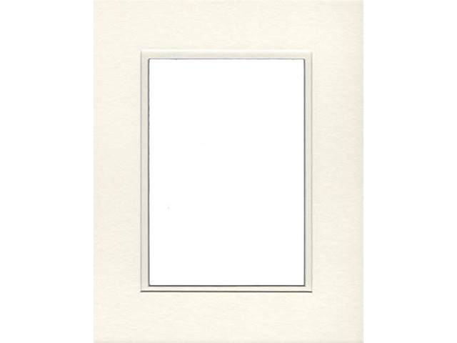 16x20 Double Acid Free White Core Picture Mats Cut for 11x14 Pictures in Cream and Cream
