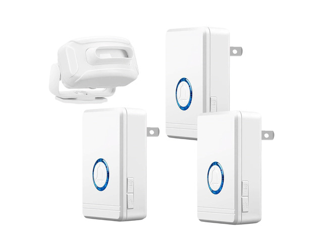 Outdoor Motion Sensor,Driveway Alarms Wireless Outside Weatherproof, DIY Security Alert System, 97dB Loud 48Ringtones, 5Levels Volume, 7Levels...