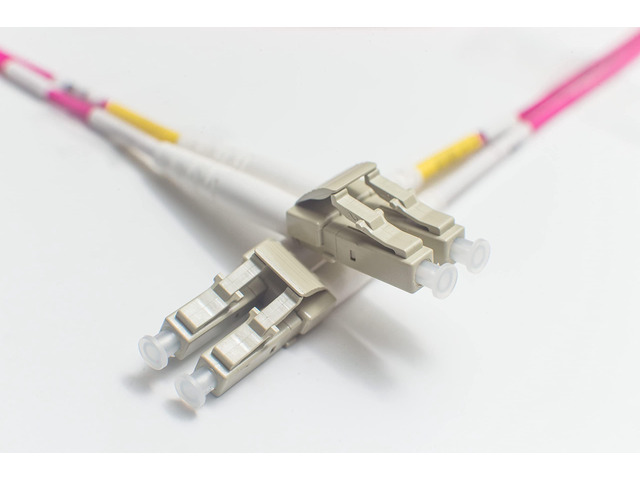 20M OM4 LC LC Fiber Optic Cables Violet 100G Duplex 50/125 LC to LC Multimode Jumper 20 Meter (65.61ft) Length Options: 1M-20M 1/40/100gb...