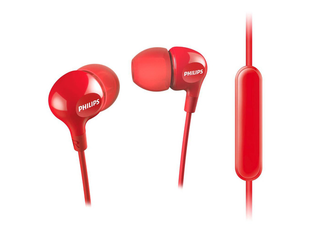 Big Bass in Ear Headphones with Mic - Blue (SHE3555RD/27)