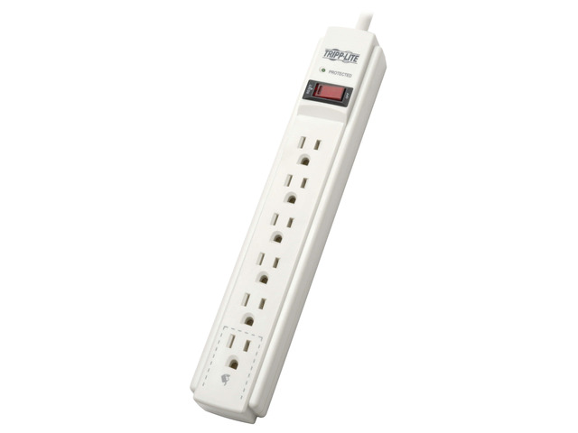 Eaton Series 6-Outlet Surge Protector Power Strip, 6ft Extension Cord, 900 Joules, 15A Circuit Breaker, White, Manufacturer's & 20,000 Insurance...