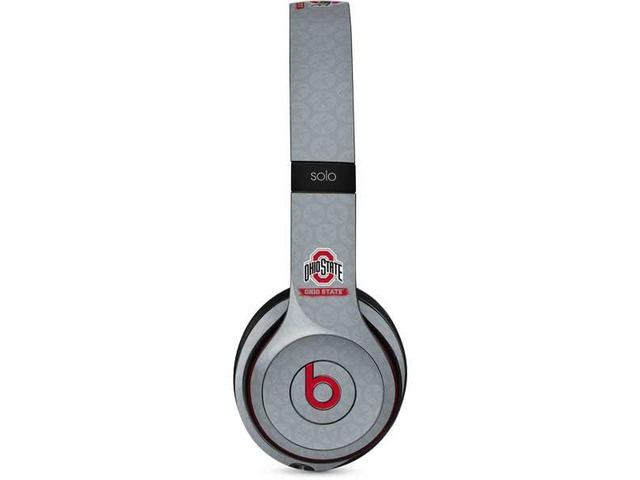 Decal Audio Skin Compatible with Beats Solo 3 Wireless - Officially Licensed Ohio State University Distressed Logo Design