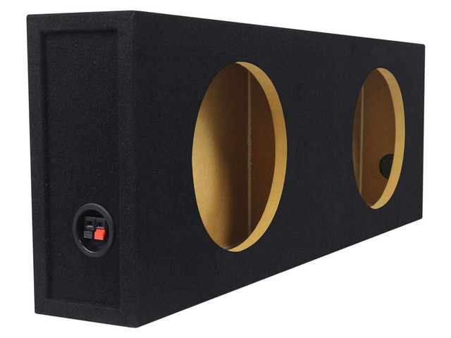 RDSM10 Dual 10' Shallow Mount Sealed Car Subwoofer Enclosure 0.56 Cu Ft Per Sub, Made in USA, 5/8' MDF, Sub Box, 4.62' Mounting Depth, Precision...