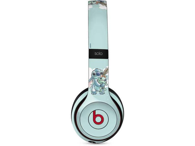 Decal Audio Skin Compatible with Beats Solo 3 Wireless - Officially Licensed Disney Lilo and Stitch Stitch and Scrump Design