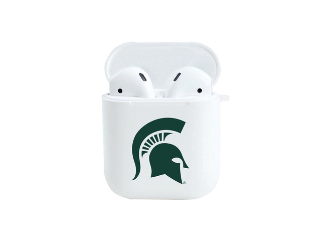 AirPods Case, Michigan State University AirPods/White (TPU)