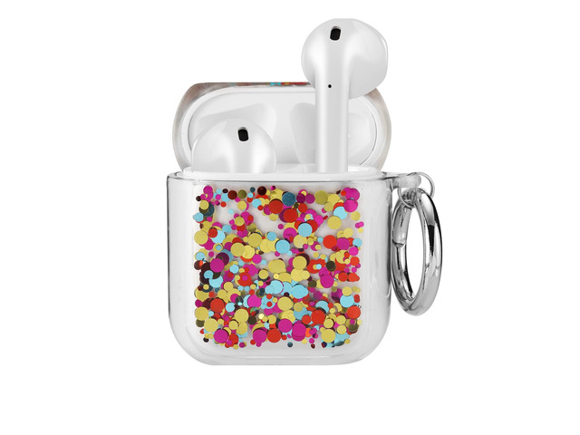 Gadgets Air Pod Case for Protection - Compatible with 1st & 2nd Generation Apple AirPods- Lightweight Case with Key Ring - Easy to Use - Glitter...