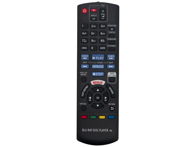 Replacement Remote Control Controller for Panasonic DP-UB420 DP-UB420-K Streaming 4K Blu Ray Player