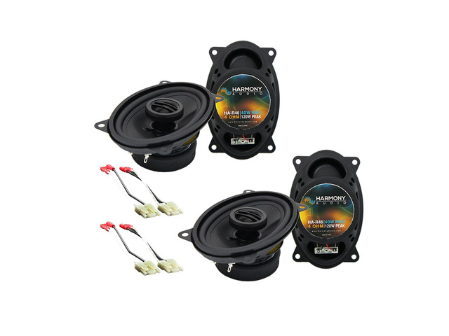 4x6 Speakers with Harness Fits GMC Sierra Truck 1988-1994 Plug-and-play wiring adapter included, direct bolt-in door replacement upgrade, crisp...