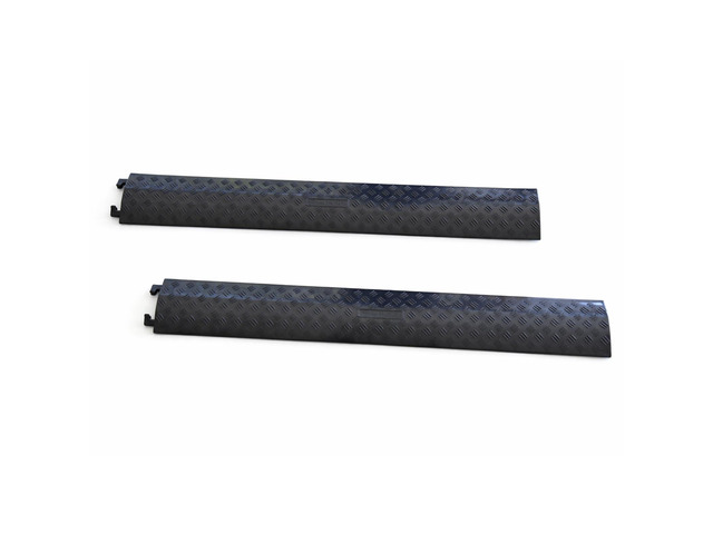 VIIBLE 2-Pack Black Small Drop Over Cable Ramp, 2000 lbs Capacity, Heavy Duty Protector for Hoses & Cords, Safe for High Traffic, Indoor/Outdoor...