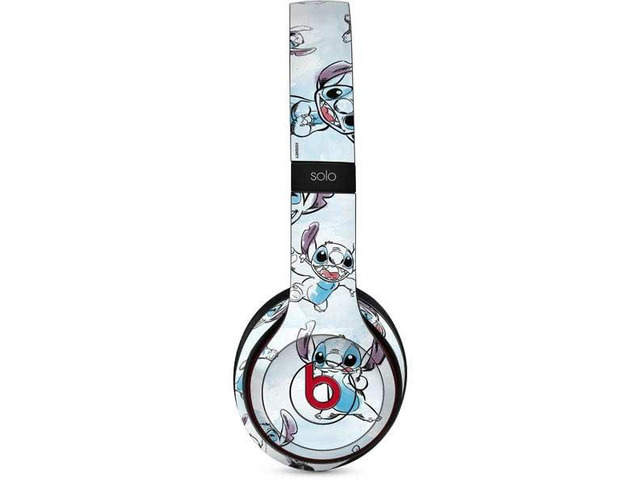Decal Audio Skin Compatible with Beats Solo 3 Wireless - Officially Licensed Disney Lilo and Stitch Pattern Design