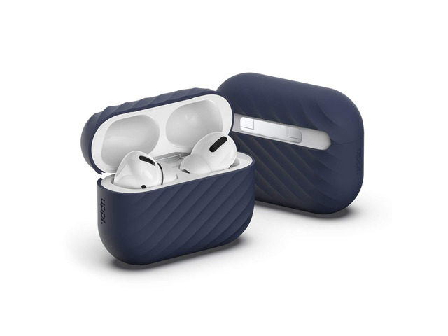 Designs NimbleShell Premium Upright Silicone Case Compatible with Airpods Pro with Built-in Vertical Stand Design (Airpods Pro, Midnight Blue)