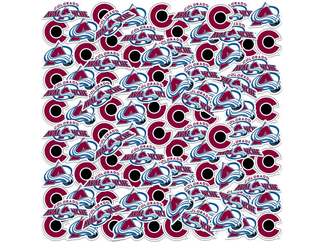 NHL Colorado Avalanche Logo 100 Vinyl Stickers Waterproof Die-Cut Decals