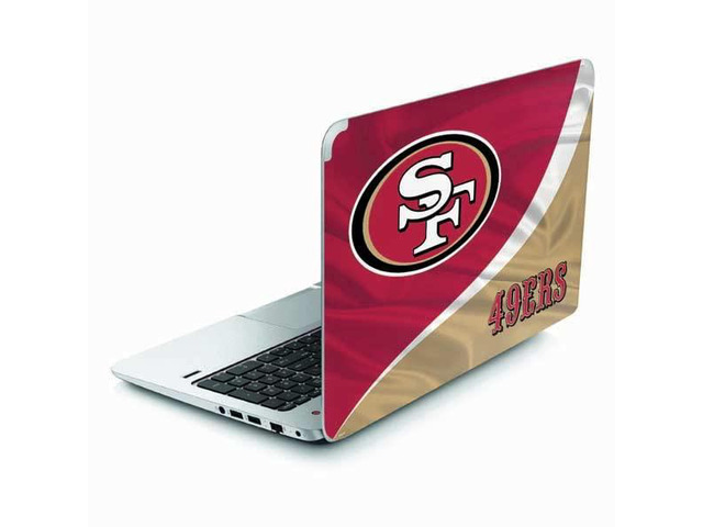 Decal Laptop Skin Compatible with Envy TouchSmart 15.6in - Officially Licensed NFL San Francisco 49ers Design