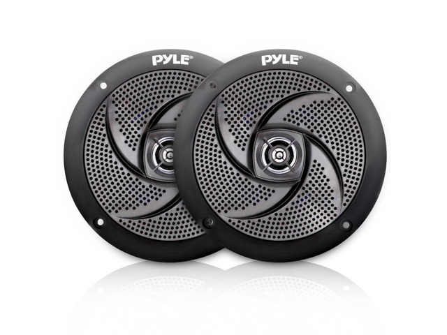 Marine Speakers - 4 Inch 2 Way Waterproof and Weather Resistant Outdoor Audio Stereo Sound System with 100 Watt Power and Low Profile Slim Style...