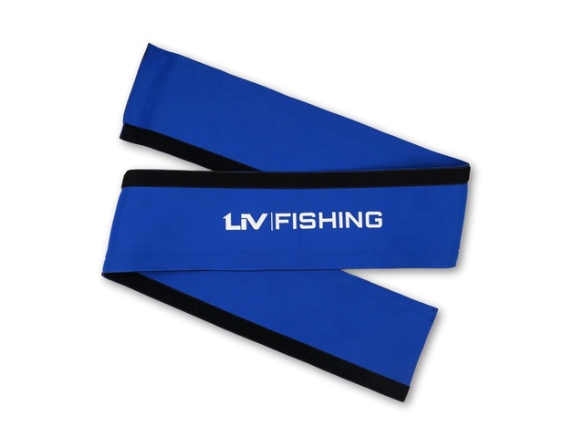 LIV Fishing Neoprene Outboard Motor Cable Sleeve, Blue, 10in x 38in Engine Hose Cover. Available in Blue, Red, Black and Grey