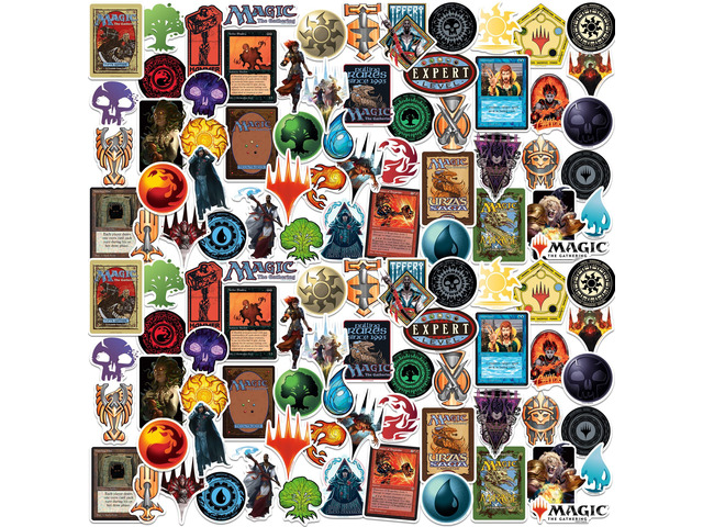 Magic: The Gathering 200 Vinyl Stickers Waterproof Die-Cut Decals Laptop