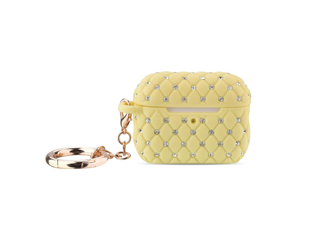 Case Compatible with AirPod Pro 2 Protective Cover with Keychain (516-Lemon Yellow)