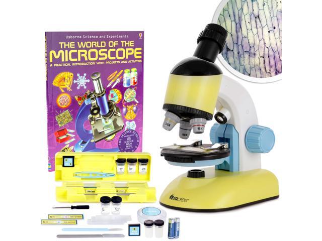 M44-KT-WM 200X Compound Starter Microscope Kit w/Dual 100X-1200X Magnification Range Compound Biological Microscope Built-In LED Illumination...