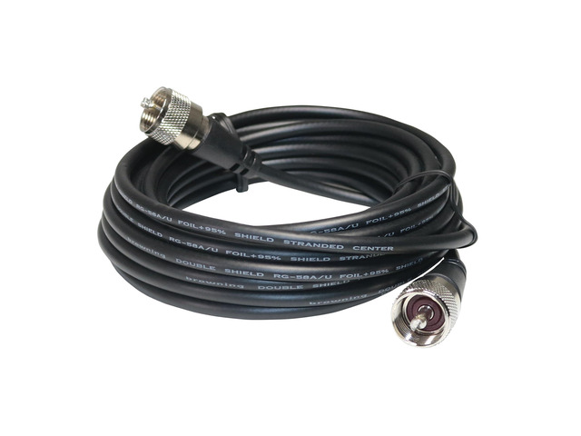 CB Antenna Coaxial Cable Assembly with Preinstalled UHF PL-259, 18 Ft