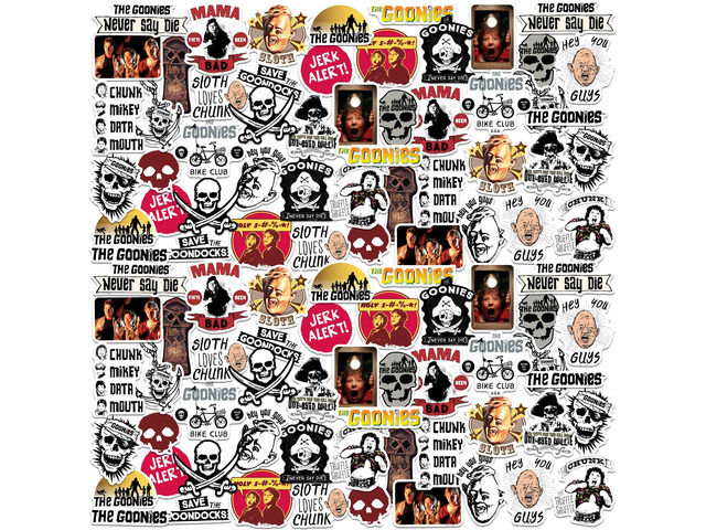 The Goonies 100 Vinyl Stickers Waterproof Die-Cut Decals Laptop Scrapbook