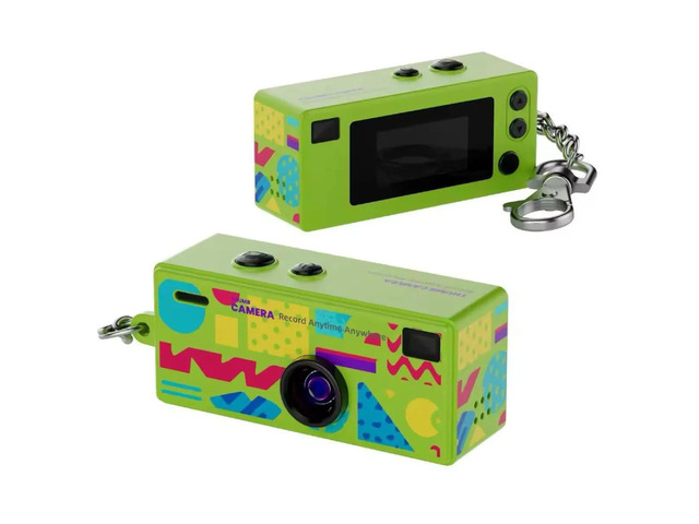 CharmSnap Mini Keychain Camera, 1080P HD Digital Camera, 2MP Point & Shoot, Portable Pocket Camera for Kids & Travel, Wide Angle Lens, USB-C...