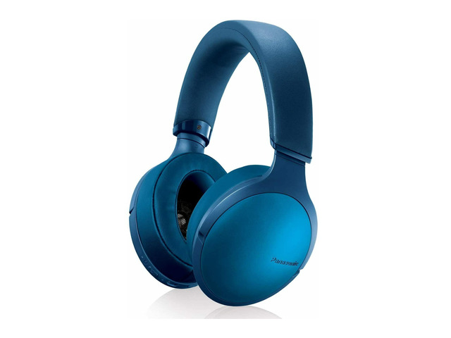 Premium Hi-Res Wireless Bluetooth Over The Ear Headphones with 3D Ear Pads and 3 Sound Modes - RP-HD305B-A (Blue)