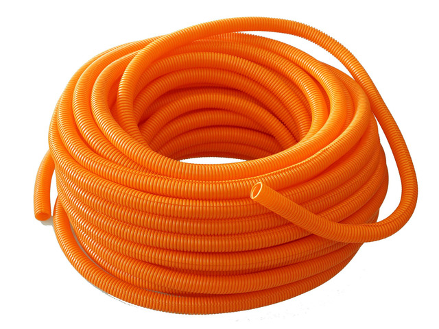 SLT14OR 1/4' 100' Orange Split Loom Split Wire Loom Polyethylene Conduit Corrugated Plastic Tubing Sleeve for Various Automotive, Home, Marine,...
