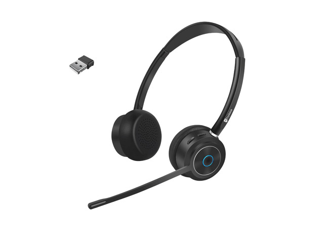 BT85 Wireless Bluetooth Headset with V5.2 USB Dongle Noise Suppression Speakers and NC Microphone Fast Charging with 22 Hour Talk Time -...
