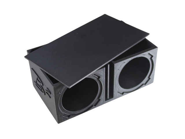 Dual Ported 3D-Printed Subwoofer Enclosure Rampage RC2 (B2-DUALVRC2-BK)