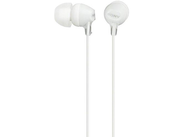 MDR-EX15LP Color EX Series in-Ear Earbud Headphones LOT of 24 - White