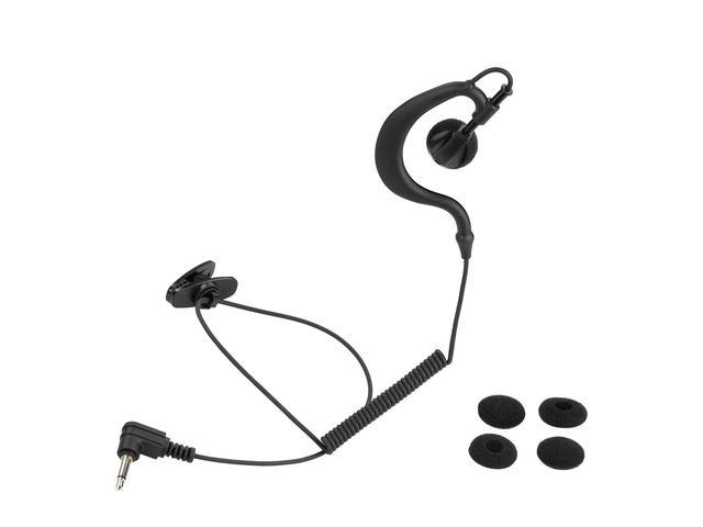 AEH15-S-35L G Shape Soft Ear Hook 3.5mm Receiver/Listen Only Earpiece Compatible with Motorola Kenwood Icom 2-Way Radio Speaker Microphone