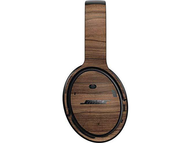 Decal Audio Skin Compatible with Bose QuietComfort 35 II Headphones - Officially Licensed Originally Designed Natural Walnut Wood Design