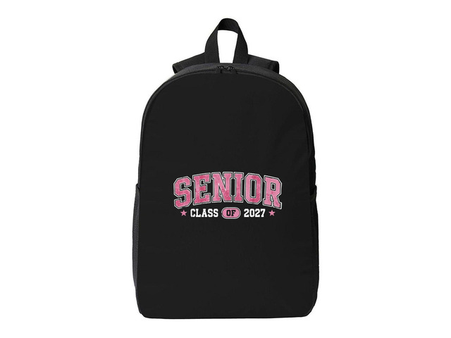 senior 2027 backpack Two-Way Zippers Breathable Shoulder StrapsBackpack with Side Pocket- Unisex