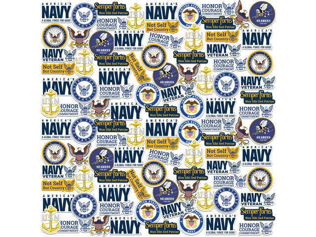 United States Navy 200 Vinyl Stickers Waterproof Die-Cut Decals Laptop Car