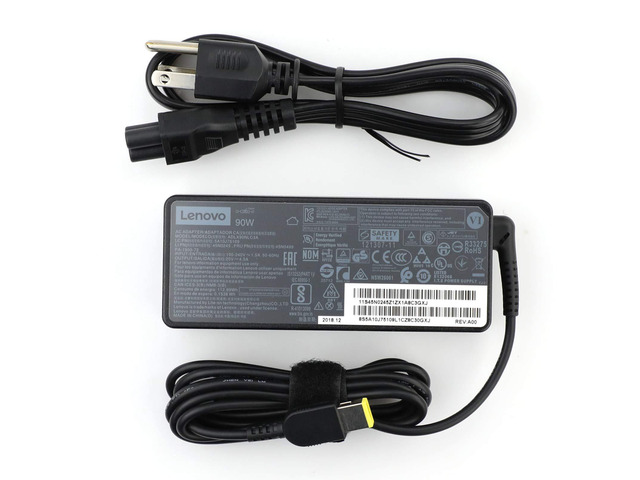 New Laptop Charger 90W watt Slim Square tip AC Power Adapter(Power Supply) with Power Cord Compatible/Replacement for ThinkPad Yoga