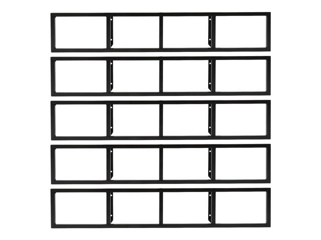Wall Mount 34 Inch Metal CD Rack,Floating Shelf Bedroom Media Storage Rack, Multifunctional Cube Storage Media Shelf and Video Game Organizer,5...