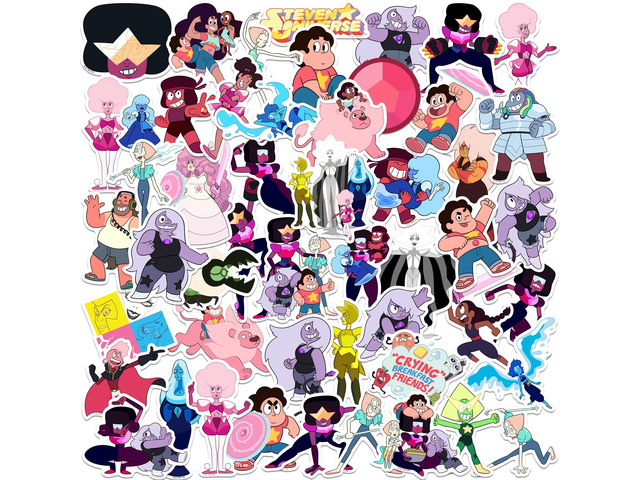 Steven Universe Set 1 50 Vinyl Stickers Waterproof Die-Cut Decals Laptop