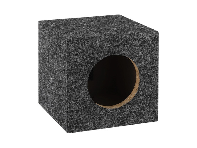 6.5 Inch Ported Wooden Speaker Enclosure, Gray Single Vented Subwoofer Box Car Audio Truck Speaker Box for DIY Home Vehicle Audio Custom Sound...