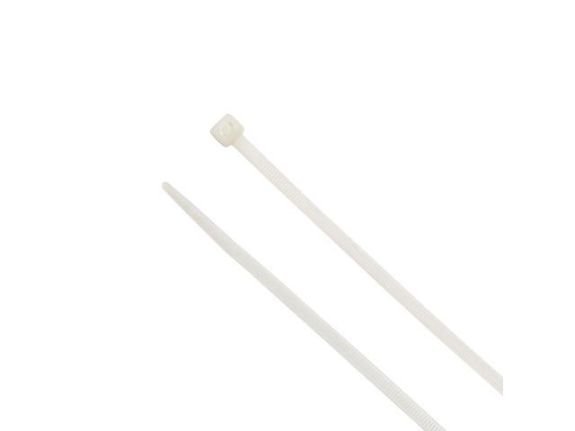 11-Inch Natural Nylon Multi-Purpose Zip Ties - 75-lb Tensile Strength Cord Management - UL 21S Listed Tie Wraps - Indoor Multi-Purpose (100-Pack)