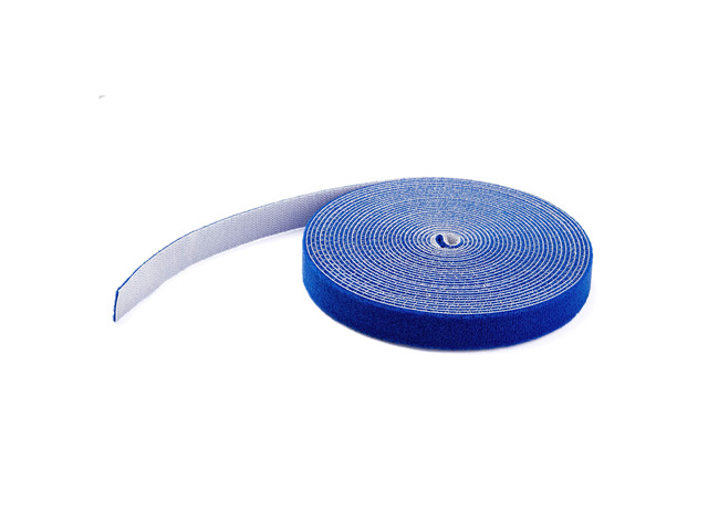 50ft Hook and Loop Roll - Cut-to-Size Reusable Cable Ties - Bulk Industrial Wire Fastener Tape/Adjustable Fabric Wraps Blue/Resuable Self Gripping...