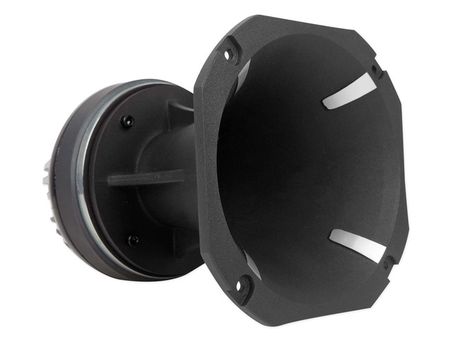 HT120 2' 360w Car/Pro Aluminum Horn Titanium Tweeter w/ 2' Voice Coil 360W Peak / 120W RMS, Compression Driver, 34 oz Magnet, Kapton Coil, Ferro...