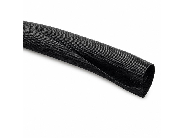 Self Closing Woven Wrap Braided Sleeving 1/2 Inch ID 164 Feet Long Polyester Mesh Split Wire Loom High Temperature Heat Resistant Wrap Around...