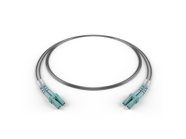 10M OM4 LC LC Fiber Optic Cable Armored 100Gb LSZH Duplex 50/125 LC to LC Multimode Jumper 10 Meter (32.8ft) 10/40/100g qsfp+ 100gbase mm ofnr...