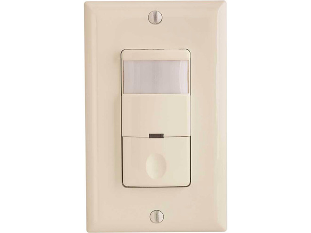 106786 Motion Sensor 120V 800W Lights Off & Occ & Vacant Slide Ivory