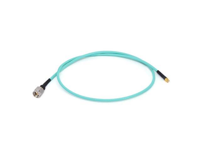 SMA Male to GPO (SMP) Female Cable Using RG-405 SS Flexible Coax, DC - 26.5GHz, 50 Ohm (400 mm)